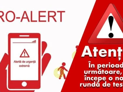 Atenție, arădeni! Se modifică datele de testare pentru RO-ALERT