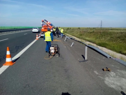 Atenție, șoferi! Se lucrează pe autostrada Arad - Nădlac