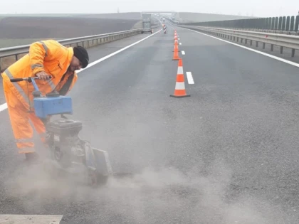 Atenție, șoferi! Se lucrează pe autostrada Arad - Timișoara