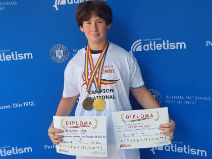 Atleții Gloriei Arad au luat medalii la Naționalele U16: Neag, Szabo și Parasca - pe podium! (FOTO)