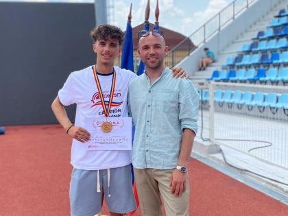 Atletul Adelin Pop, legitimat și la CSU Arad, este dublu campion național de juniori