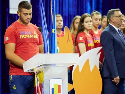 Atletul arădean Mihai Motorca, port-drapel al României la Festivalul Olimpic al Tineretului European (FOTO)