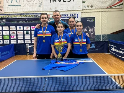 Au defilat spre aur! Fetele de la CSM Arad sunt campioane naționale de tenis de masă la categoria sub 13 ani