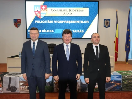 Au fost aleși noii vicepreședinți ai Consiliului Județean Arad