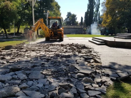 Au început lucrările de amenajare a Parcului Eminescu