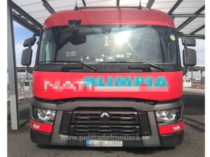 Autocamion căutat de autorităţile din Ungaria, descoperit de poliţiştii de frontieră arădeni