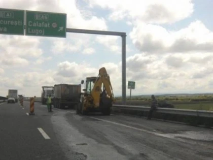 AUTOSTRADĂ NOUĂ, GROPI ȘI MAI NOI, PE TRONSONUL TIMIȘOARA-LUGOJ