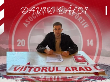 Băloi David, noul jucător al ACS Viitorul Arad