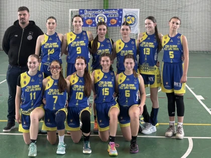 Baschetbalistele de la CSȘ Gloria FCC UAV Arad vor juca pentru medalii la categoria sub 16 ani