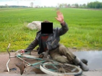 Biciclist beat, acroșat de un autoturism condus de un șofer, la fel de beat