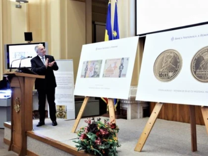 BNR a lansat în circuitul numismatic o monedă de aur și o bancnotă aniversară