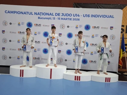Bronz pentru CSS Gloria Arad la Campionatul Național de Judo U16 și U14
