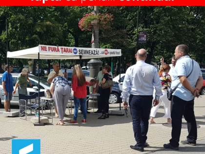 Campania „Fără penali“ continuă la Arad fără ... cort