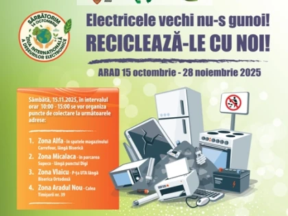 Campanie de colectare a deșeurilor electrice în Arad