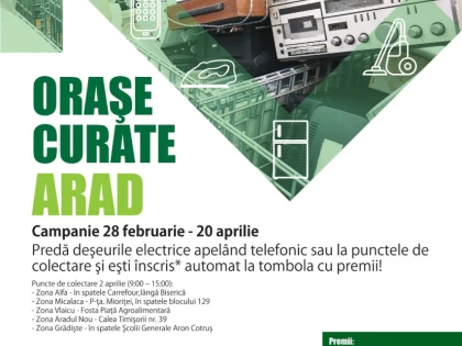 Campanie de colectare a deșeurilor electrice în Arad