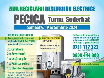 Campanie de colectare a deșeurilor electrice şi electronice, la Pecica