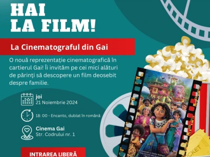 „Caravana filmelor“, la Cinematograful „Solidaritatea“ din cartierul Gai