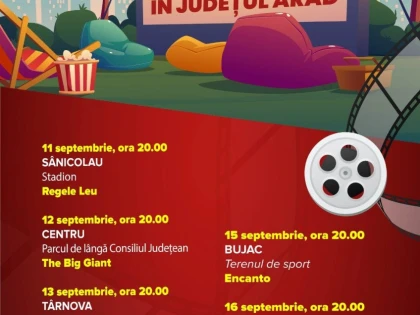 Caravana Filmului ajunge, în această săptămână, în cartierele Aradului