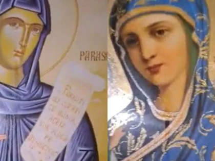 Casa unui bărbat a fost luată cu asalt după ce două icoane au început „să plângă cu lacrimi de mir”
