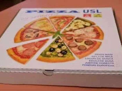Catering(ă) la Primăria Arad: Consilierii PSD l-au servit pe Falcă cu o pizza pentru patru persoane