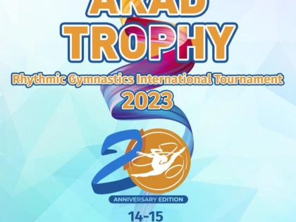 Ceas aniversar: 20 de ani de gimnastică ritmică în Arad! 230 de sportive din patru țări vor fi în weekend la startul Arad Trophy