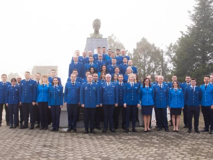 Ceremonie de avansare în grad la Inspectoratul de Jandarmi Județean Arad, cu ocazia Zilei Naționale a României