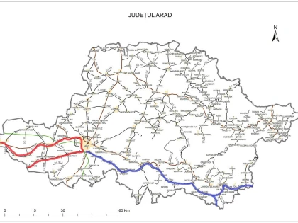 Certificat de urbanism pentru două trasee de cicloturism în județul Arad