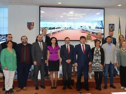Cinci ani de la înfrățirea dintre Consiliul Județean Arad și Districtul Tübingen