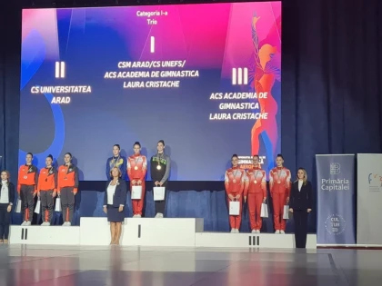 Cinci medalii în contul CSM Arad, la Naționalele de aerobic: „tricolorii” Fărcuța și Berbece au luat aur și argint în probele juniorilor! (FOTO)