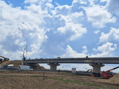 Circulație îngreunată pe autostrada Arad-Timișoara, din cauza unor lucrări