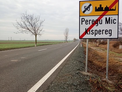 CJA a finalizat modernizarea drumului care face legătura între Peregu Mare și Peregu Mic