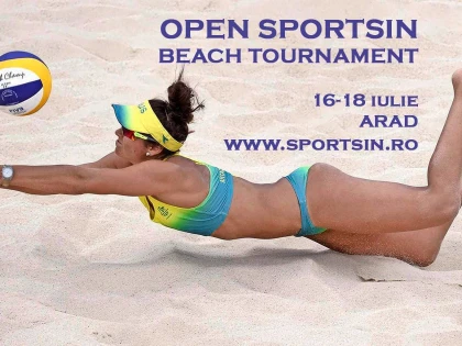 Clubul Sportsin din Arad organizează turneu de volei pe plajă pentru amatori