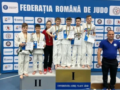 Cluburile arădene au obținut un total de 12 medalii la Naționalele de judo U13 și U15