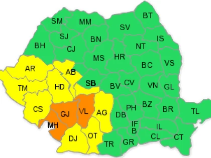 COD GALBEN DE PLOI, PENTRU JUDETUL ARAD, VALABIL PANA MARTI