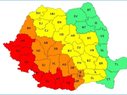 Cod roşu de caniculă în județul Arad