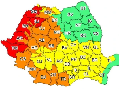 Cod roşu de caniculă în județul Arad. Temperaturile vor atinge 42 de grade Celsius
