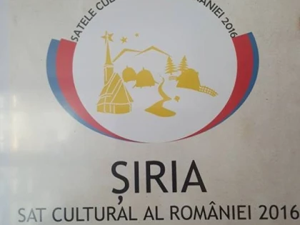 COMUNA SIRIA A FOST DESEMNATA SAT CULTURAL AL ROMANIEI 2016