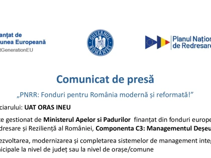 Comunicat de presă