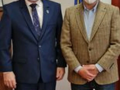 Consulul onorific al Austriei în vestul țării, discuție despre agricultura Aradului și Via Habsburg, la Consiliul Județean
