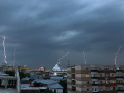 Copaci rupți pe mai multe străzi din municipiul Arad, după furtuna de sâmbătă seara