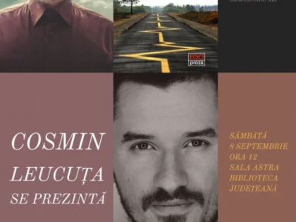 „Cosmin Leucuța se prezintă”, în seria de întâlniri autor-public din proiectul „Biblioteca de literatură arădeană de azi”