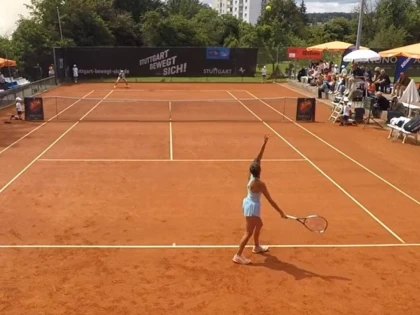 Cristina Dinu, de la Sportsin Arad, finalistă la simplu și campioană la dublu la ITF 35k Stuttgart