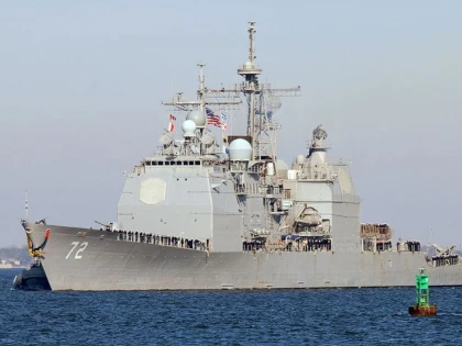 CRUCISATORUL AMERICAN USS VELLA GULF A AJUNS IN MAREA NEAGRA