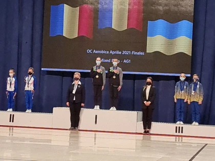 CSM Arad urcă pe podium şi la gimnastică aerobică! (FOTO)