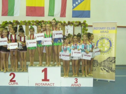 CUPA ROTARACT ARAD LA GIMNASTICA RITMICA, REGAL AL GRATIEI SI ELEGANTEI (FOTO)