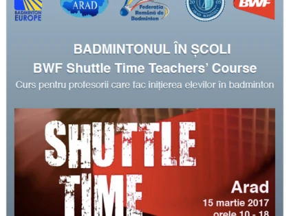 Curs pentru iniţierea elevilor arădeni în badminton