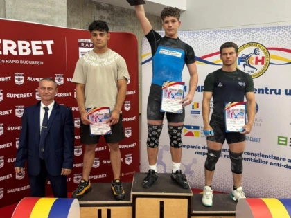 Daniel Jigău a urcat pe podiumul Cupei României de haltere, la categoria tineret