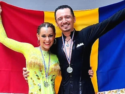 Dansatorii arădeni Patrik și Andreea Haizăr sunt campioni naționali la Seniori 1 Latino