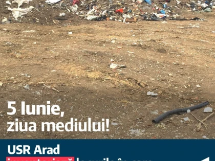 De Ziua mediului, USR Arad inventariază locurile unde sunt aruncate gunoaie