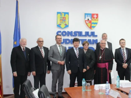 Delegaţie din Germania, în vizită oficială la Consiliul Judeţean Arad